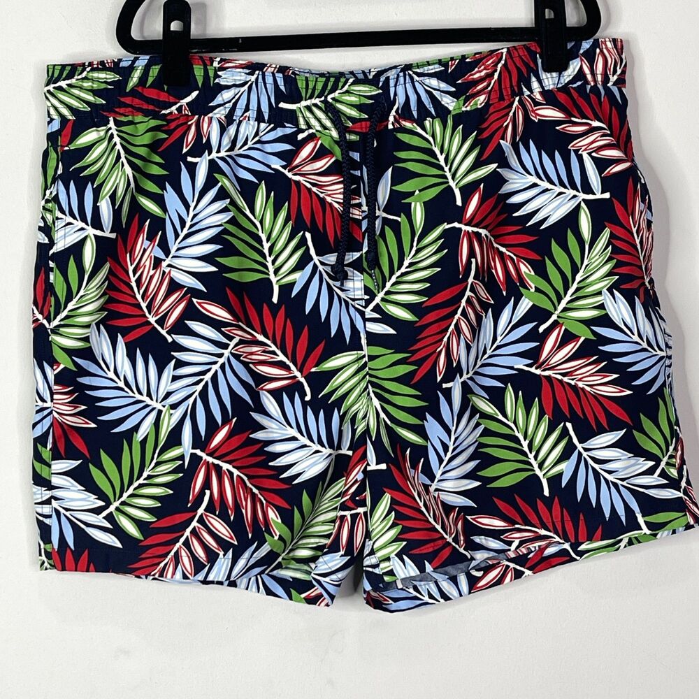 Brooks Brothers Hawaiian Tropical Mesh Lined Swim Trunks Men's Size Medium